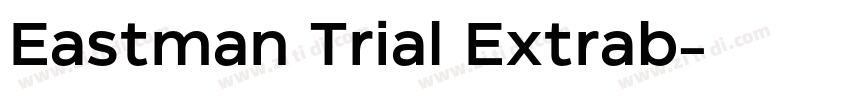 Eastman Trial Extrab字体转换